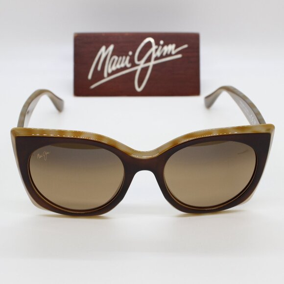 NEW Maui Jim PAKALANA Women Polarized Sunglasses Chocolate Tortoise HS855-01 - Picture 3 of 4